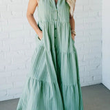 Weneda – Letnia sukienka w paski z kieszeniami