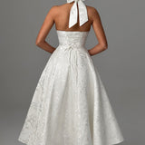 Bryza - Sukienka midi z głębokim dekoltem z tyłu