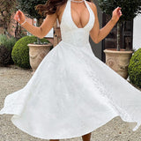 Bryza - Sukienka midi z głębokim dekoltem z tyłu