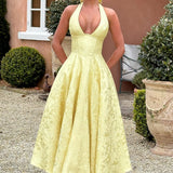 Bryza - Sukienka midi z głębokim dekoltem z tyłu